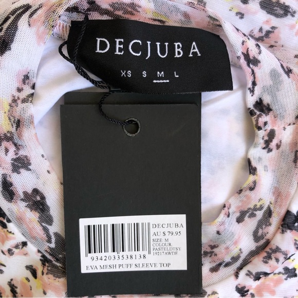 🌿 DECJUBA 🌿 New blouse puff long sleeve lightweight blouse size M RRP $79 - Picture 8 of 8